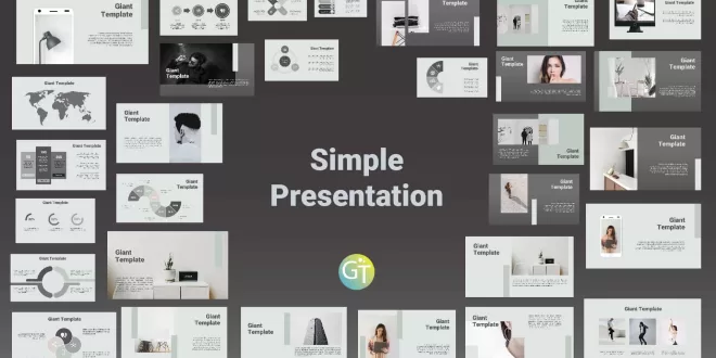 Template PPT Simple image preview
