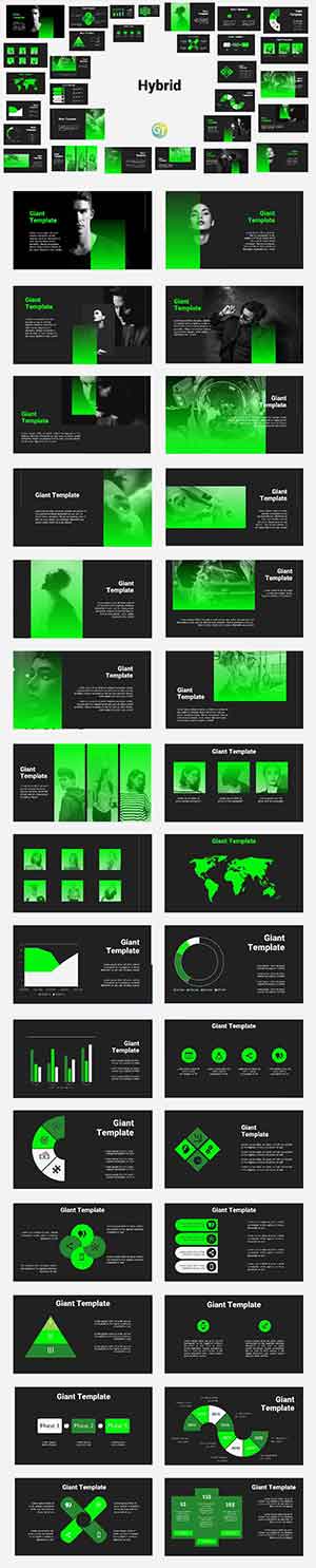 Dark Green Free Powerpoint Template image preview