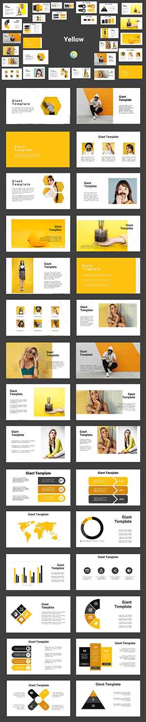 Simple Yellow Presentation image preview