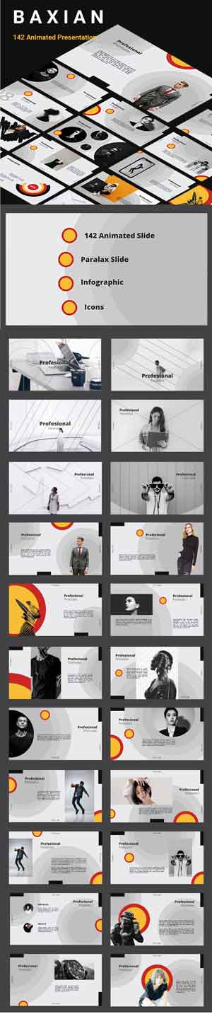 Free Powerpoint Template Parallax Animation
